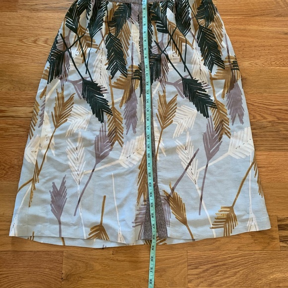 Anthropologie Edme & Esllyte Flurried Plumes Midi Skirt with wool blend trim - Picture 5 of 9